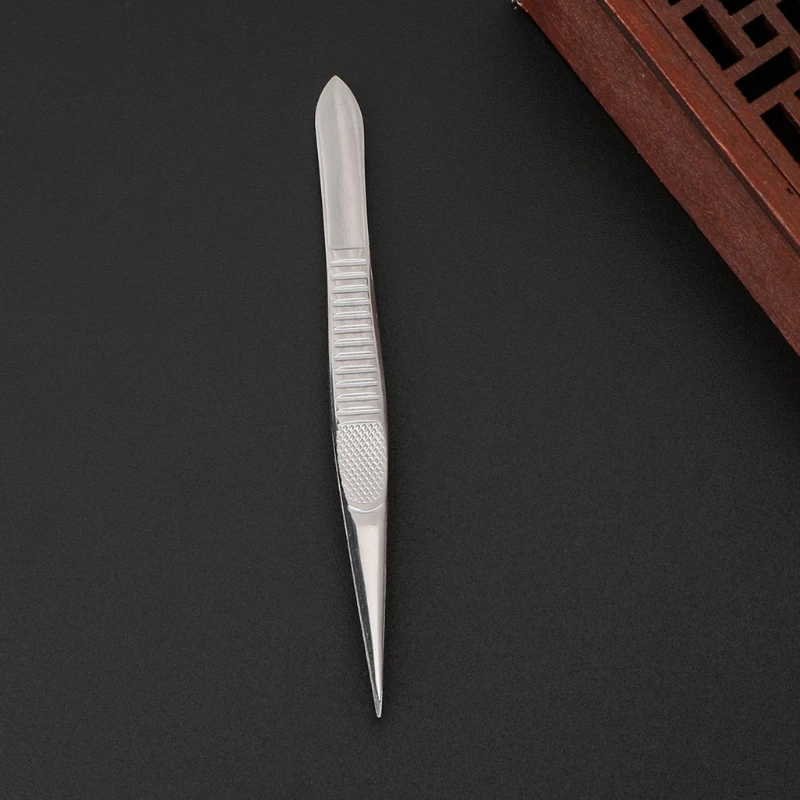 1pc Professional Stainless Steel Straight Fine Point Tweezers For Eyelash Extension Eyebrow Tweezer Make Up Accessories eyelash tweezers eyebrow tweezers