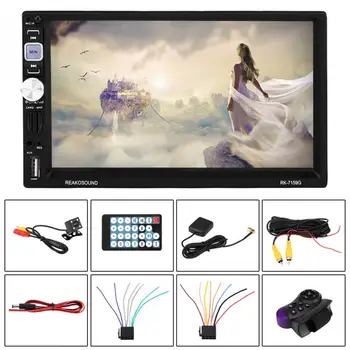 

7inch 2Din BT Car Multimedia Radios Player Audio MP5 Player + Rear View Camera