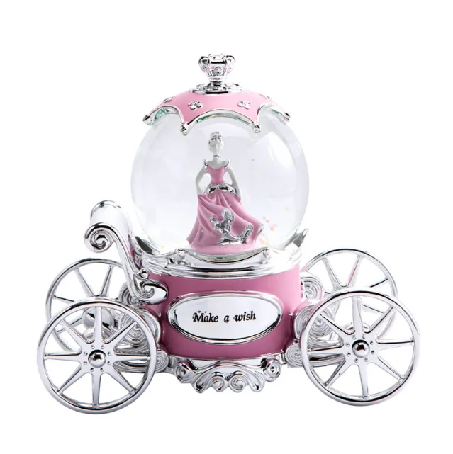 

High Grade Crystal Ball Glowing Pumpkin Car Rotation Music Box Chirldren Girl Friend Valentine's Day Christmas Unique GiftLFB452