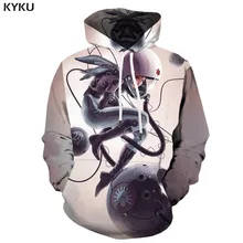 KYKU 3d Hoodies Astronaut Sweatshirts men Metal 3d Printed Harajuku Hoodie Print Space Galaxy Hooded Casual Harajuku Hoody Anime