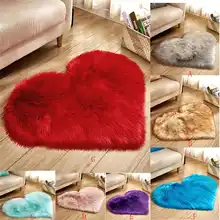 Шерсть имитация ковры из овчины искусственного меха нескользящие для спальни, ворсистый ковер коврики L0318