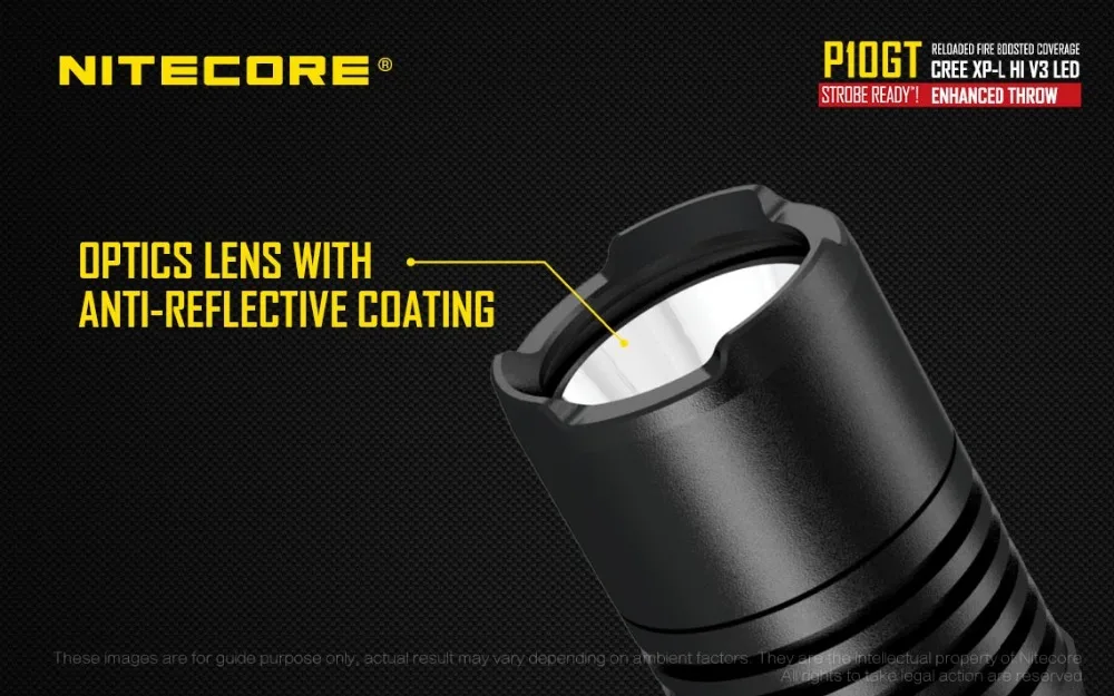 Originale Nitecore p10gt CREE XP-L Привет V3 900 люмен светодиодный фонарик с nl1834 3400 мАч Батарея