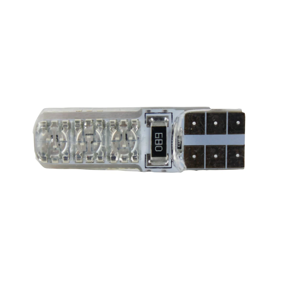 4 шт. T10 W5W 5 5050LED салона автомобиля свет COB силиконовая Автоматическая сигнальная
