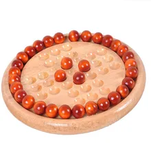 Классический Пег Solitaire Solo Noble Puzzle IQ ум Головоломка настольная деревянная игра игрушки для взрослых/Детские подарки на день рождения