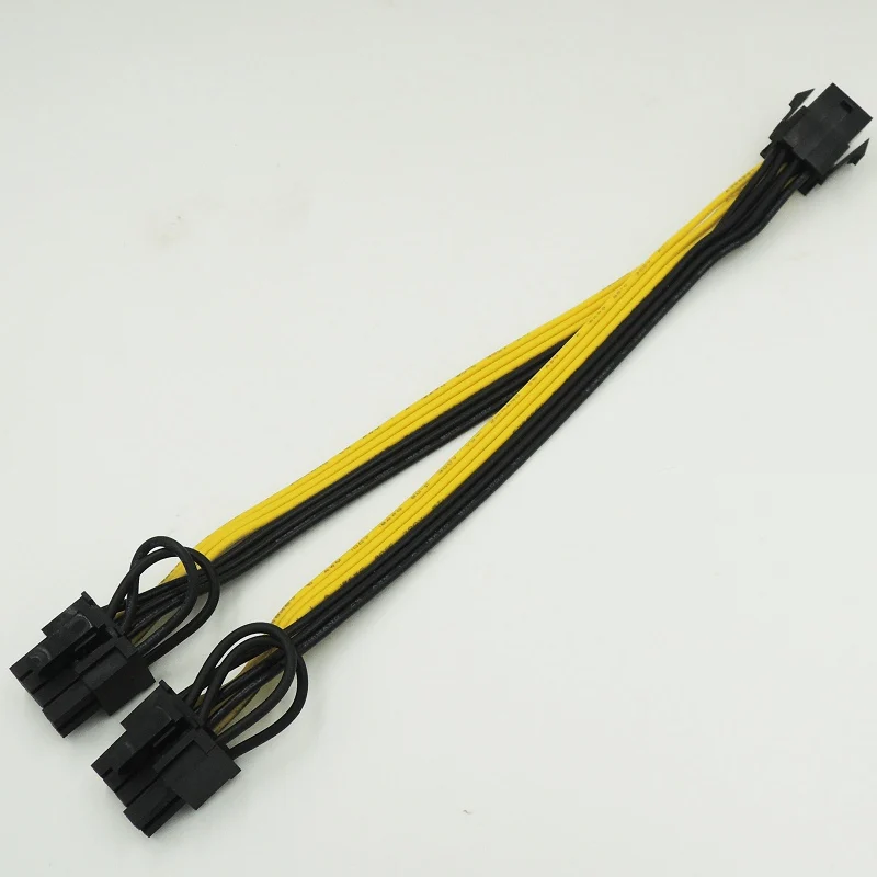 6 контактный PCI Express для 2x PCIe 8 (6 + 2) pin Материнская плата графическая видеокарта e GPU