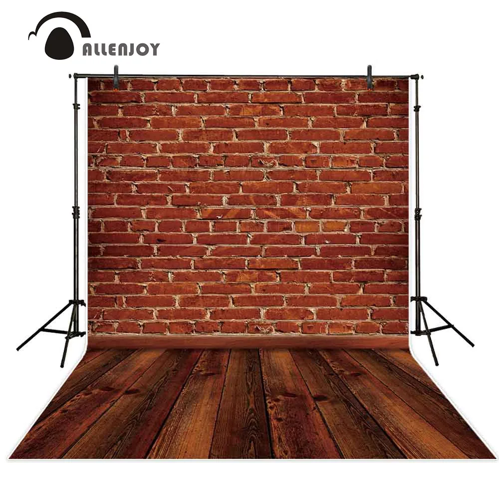 Allenjoy photography background red brick wall mottled vintage classic model photobooth photo studio shoot prop | Электроника