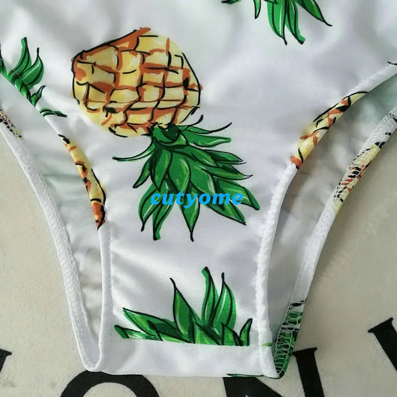 Mother Daughter Father Son Matching Swimsuits Pineapple Bikini Shorts Family Swimwear Outfits Mommy And Me Dad Mom And Daughter (34)