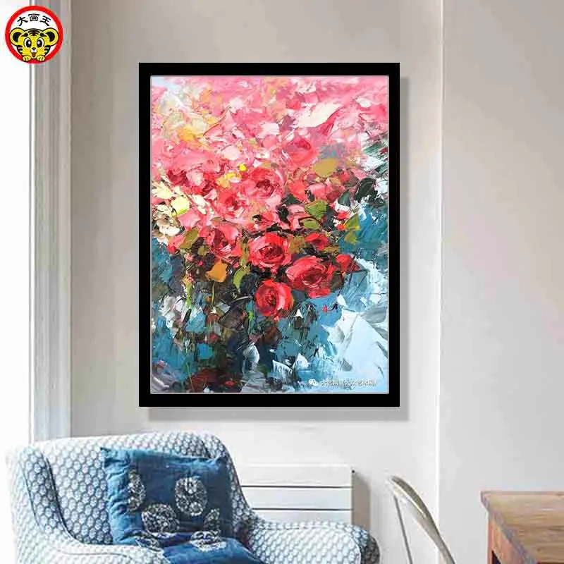 

painting by numbers art paint by number Crocus landscape flower staircase decoration painting living room large size
