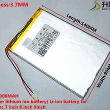 Большая емкость 3,7 V планшет аккумулятор 6000 mah каждый бренд планшет универсальный перезаряжаемый литиевый аккумулятор 3790140