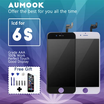 

10pieces AAA Quality Screen Display For iPhone 6S LCD Digitizer Replacement With Good Touch Screen Black White Free Tools