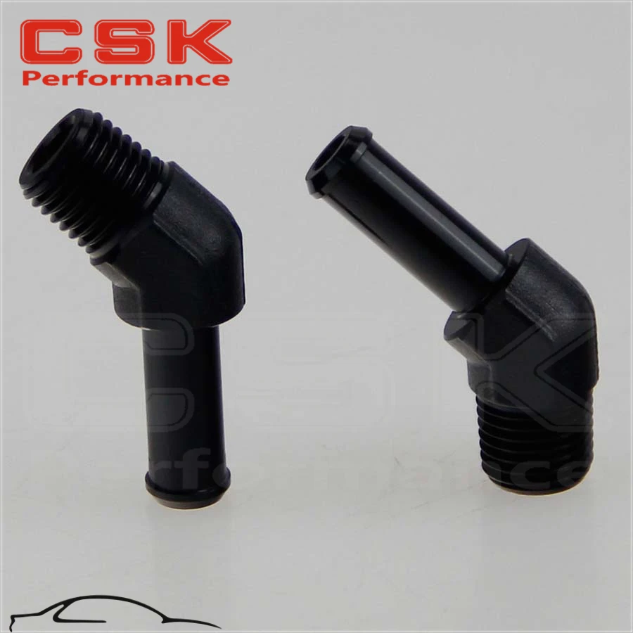 2 шт. алюминиевый 3/4 &quotNPT Мужской 45 градусов до 3/4&quot шланг соска AN12 фитинг BK|an12