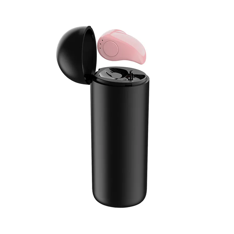 Беспроводные Bluetooth наушники s530 с зарядной подставкой, мини спортивные наушники с микрофоном, музыкальная гарнитура для мобильных телефонов - Цвет: Pink