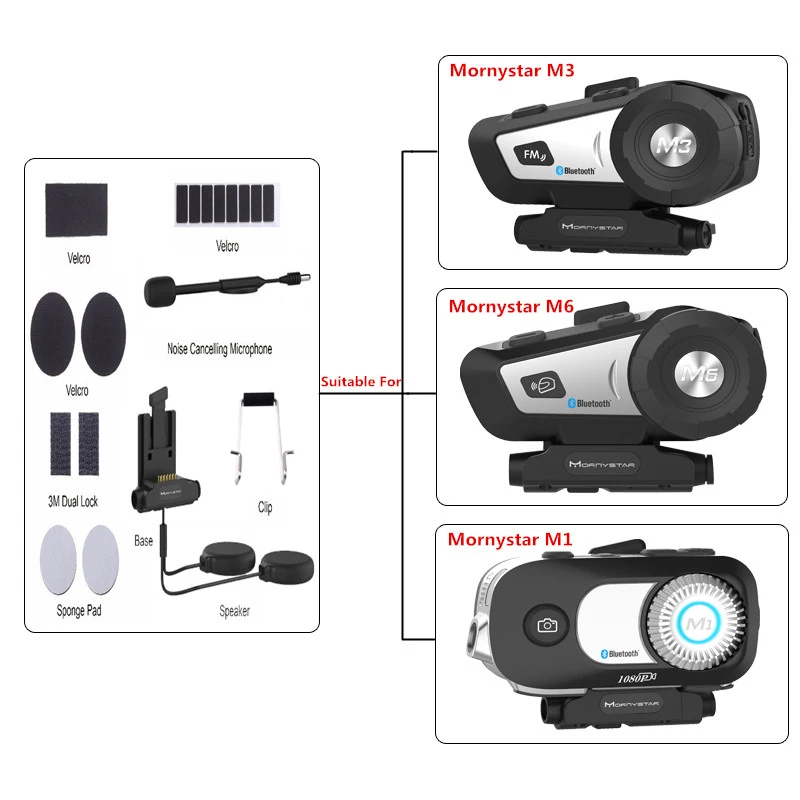Наушники аксессуар для Mornystar M6 Bluetooth шлем BT Bluetooth мотоциклетное переговорное устройство шлем домофон гарнитура