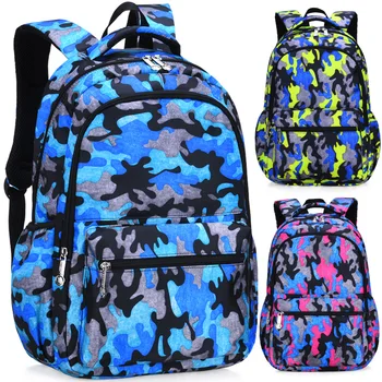 

Children School Bags boys grils Orthopedic SchoolBags Camouflage Backpacks kids Primary School Backpacks Waterproof Backpacks