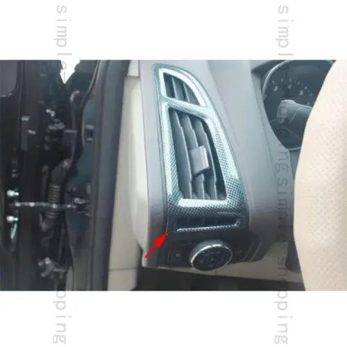 8x углеродного волокна цветная шестеренка сдвижная панель вытяжки крышка отделка для Ford Focus 2012