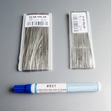 20M Tab wire + 2M Bus wire PV Ribbon Tabbing wire +1pc Kester 951 10ml Soldering Rosin Flux Pen