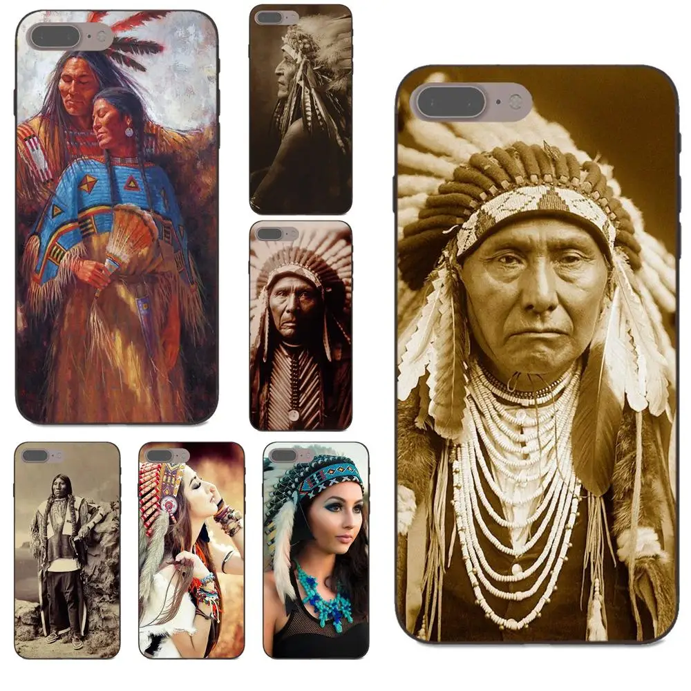 

Soft Art Print Cover Case For Samsung Galaxy A3 A5 A6 A6s A7 A8 A9 Star Plus 2016 2017 2018 Native_american