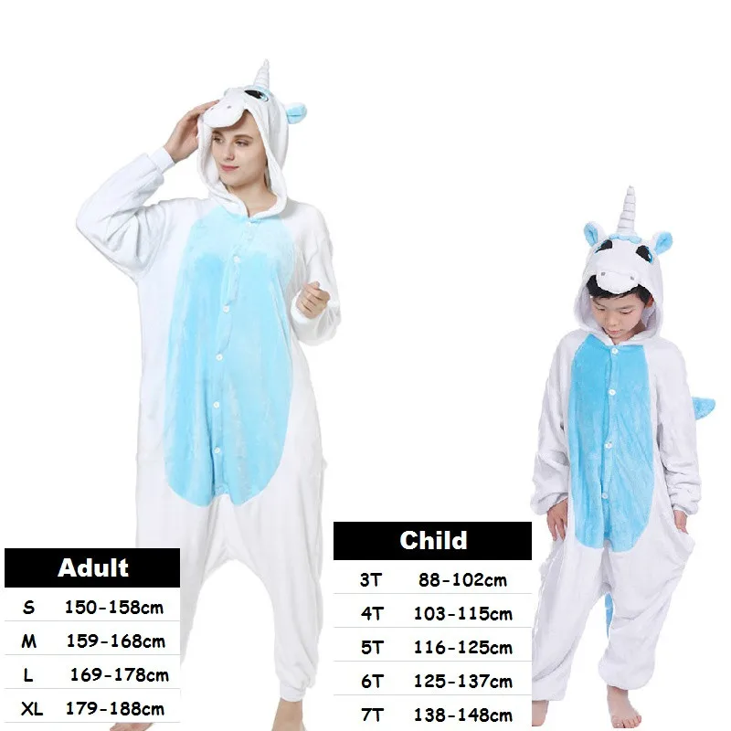 

New Kigurumi Adult Animal Stitch Unicorn Totoro Panda Pikachu Pajamas Onesies Halloween Cosplay Costume For Girls Boys Pijama