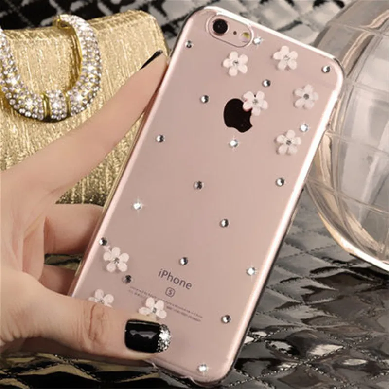 Byuoo-for-Iphone-5-5s-Se-5c-Fashion-3D-Bling-Crystal-Rhinestone-Case-for-Iphone-7
