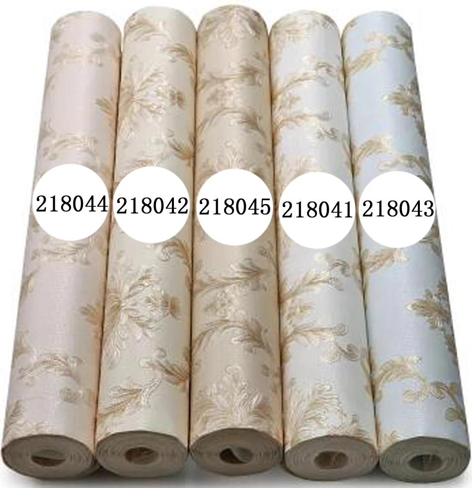 Beige White Luxury Floral Wallcoverings Embossed Flower 3D Wallpaper Non-woven Bedroom Rolls Beige White Luxury Floral Wallcoverings Embossed Flower 3D Wallpaper Non-woven Bedroom Rolls
