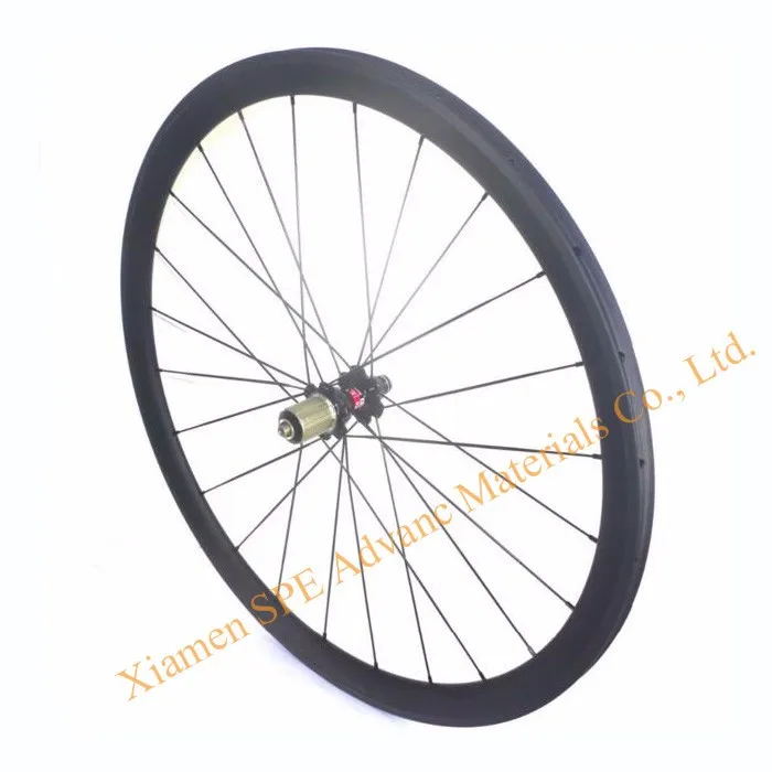 700C Road bike carbon wheels 35mm 50mm 60mm carbon wheelset 23mm width clincher wheels basalt brake surface_