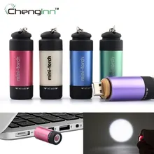 Chenglnn Usb Mini FlashlightRechargeable Torch Keychain Flashlight Waterproof Pocket Led Torch Portable Light Free Shipping CC05