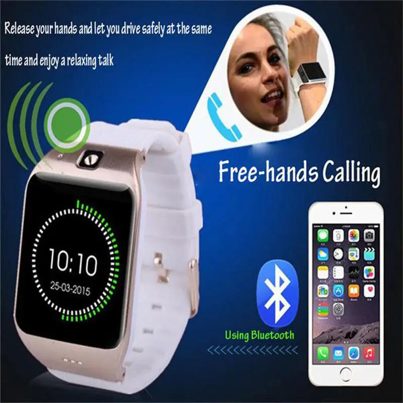 

SITOOSHE LG128 Smartwatch Bluetooth Smart Watch For Xiaomi Red mi Iphone 8 7 6 Plus Support NFC SIM TF Card SMS FM Camera MP3