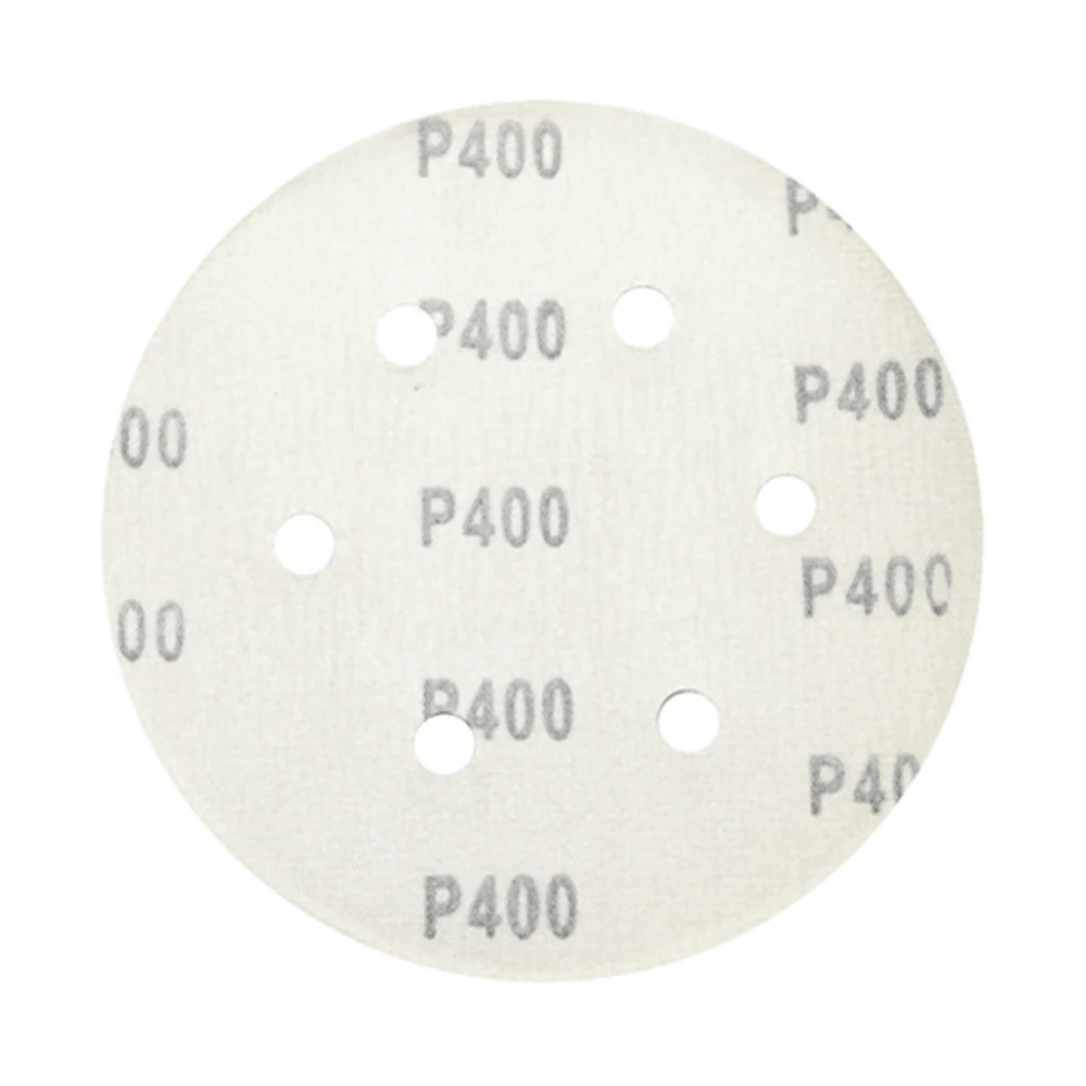 60PCS 125mm 5 inch 8 hole Sanding Discs Pads Hook and Loop 40 60 80 120 180 240 Grits 8-Holes Sandpaper for Orbital Sander
