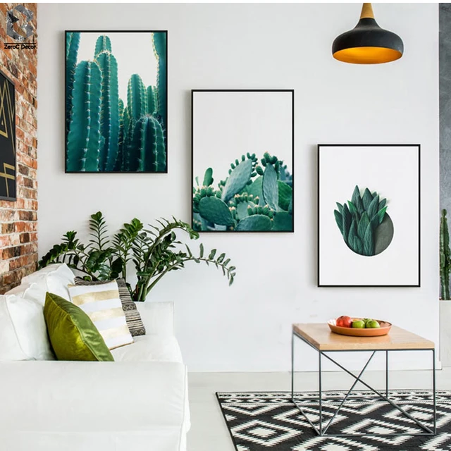 Nordic Cactus Print And Poster Canvas Art Paintings For Living Room Nordic Cactus Print And Poster Canvas Art Paintings For Living Room Decoration Fresh Succulent