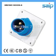 CEE/IEC Международный стандартный настенный панельный промышленный штекер с 230 V, 3 полюса, 16A