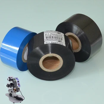 

Black Width 35mm length 100m batch number printing ribbon for packing bags