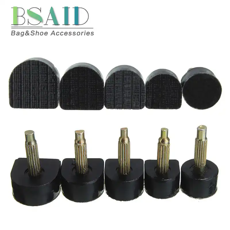 6 Pares Negro Tacón Alto Zapatos de consejos de reemplazo de grifos de reparación de accesorios