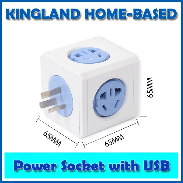 Kingland Креативный дизайн в форме магического Куба 1 шт. розетка PowerCube DE вилка 4