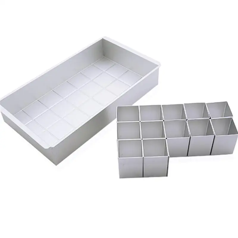 Portable DIY Aluminum Alloy Alphabet Letters Number Cake Tin Pan Fondant Baking Mold With 12pcs Square Blocks (Silver) alphabet-blocks : image Portable DIY Aluminum Alloy Alphabet Letters Number Cake Tin Pan Fondant Baking Mold With 12pcs Square Blocks (Silver) alphabet-blocks