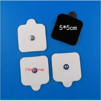 

40pcs Square Replacement Electrode Pads 5x5cm snap for HSY2230 Tens EMS units COMPEX Muscle Stimulator Empi machine