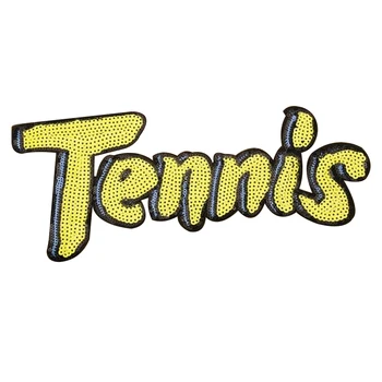 

T shirt Women iron on patch sequins 30cm tennis deal with it biker patches for clothing stickers 3d t shirt mens free shipping