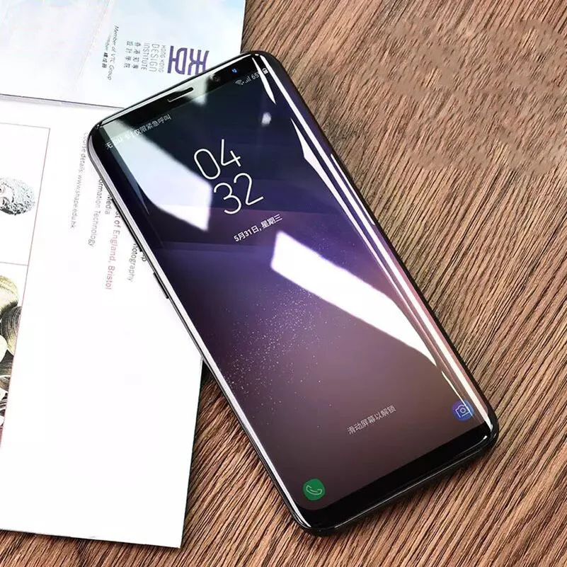 Защитная пленка 5D для Samsung Galaxy S9 + S8 Plus мягкая с полным покрытием Note 9 8 S7 Edge S6 3D