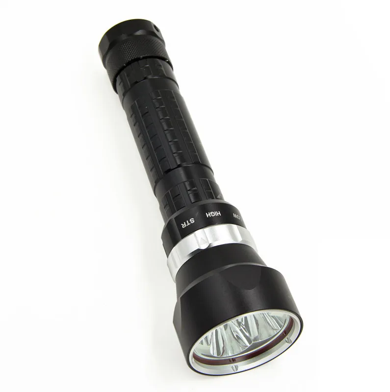 

Led Flashlight 6000 Lumens 4*XM-L2 3-mode 100M LED Scuba Diving Lamp Underwater Hunting Torch Flash Light Free Shipping