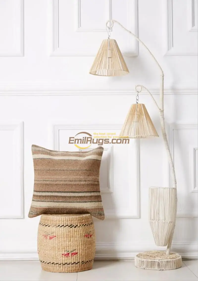 

Contracted Kilim Throw Pillow Cushion Diy Hand Crafted Fine Sofa Chair Decor Wool Couch Throw Interior Decoration Cushion