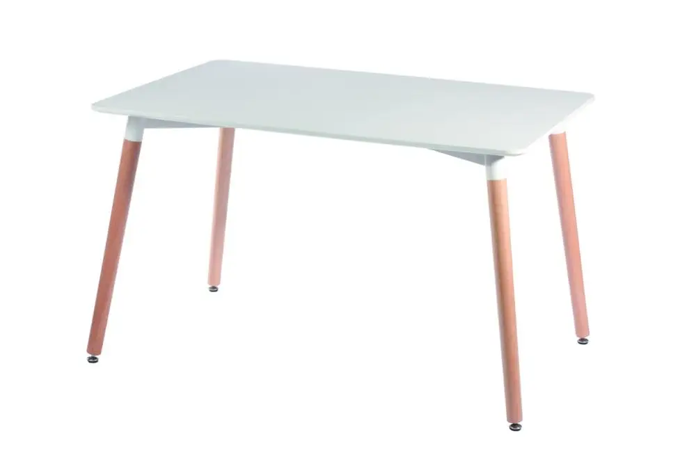 Минималистический современный дизайн набор обеденной мебели 1 стол 4 стула пластиковый стул деревянный стол обеденный набор цена 1 шт не за набор - Цвет: TableWhite 120x80