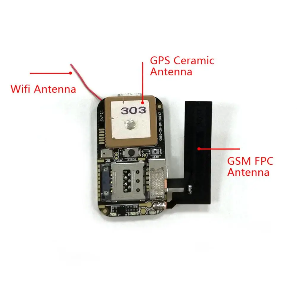 ZX303 PCBA gps трекер GSM gps Wifi LBS локатор SOS сигнализация веб-приложение отслеживание TF карта диктофон SMS координатная двойная система