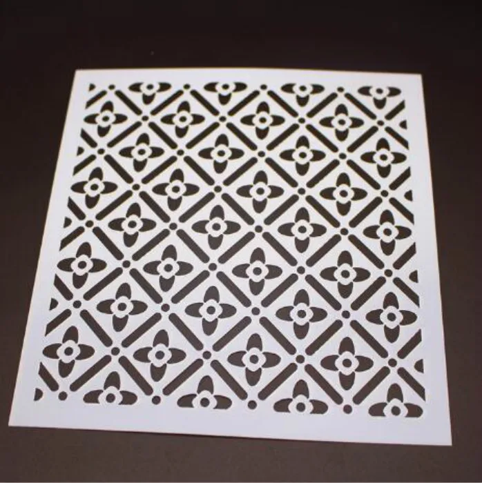 13x13cm Cake Stencil Baking Mould Flowers Cakes Stencil Baking Fondant ...