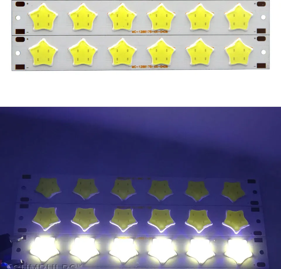 Special Shape COB LED Light Strip DC 12V 5W 6W Cold White LED Bulb with Star Grid Arrow Shape DIY Work Home Car Decor Lighting (3)