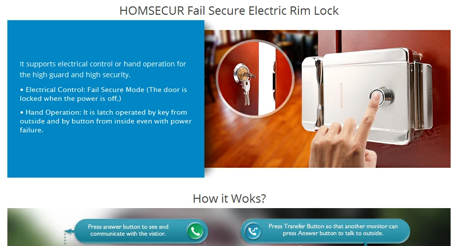 HOMSECUR 1" AHD Hands-free видео домофон система вызова RFID карта доступа BC071HD-S+ BM114HD-S