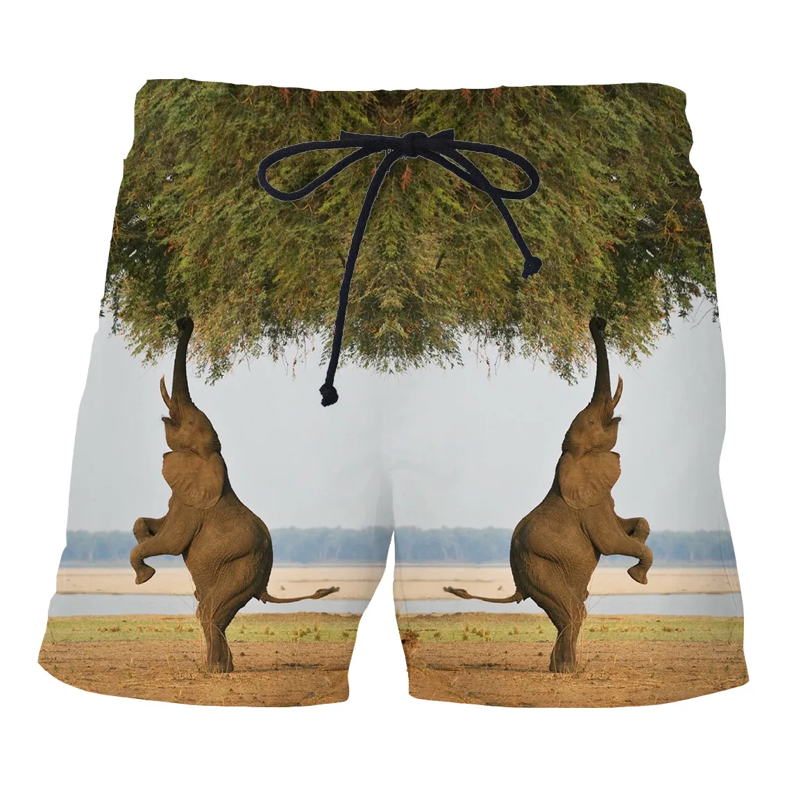 Мужские Пляжные пляжные шорты с животным слоном, веселая 3D-печать, мужские повседневные шорты, модные мужские летние популярные мужские крутые шорты