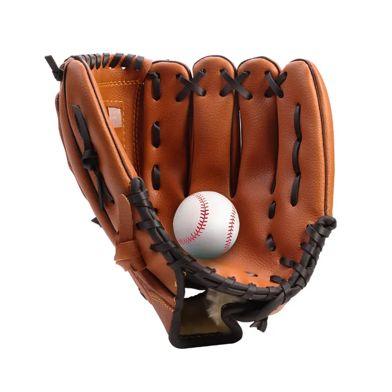 Preise Outdoor Sport Drei farben Baseball Handschuh Softball Praxis Ausrüstung Größe 10,5 11,5 12,5 Links Hand für Erwachsene Mann frau Zug