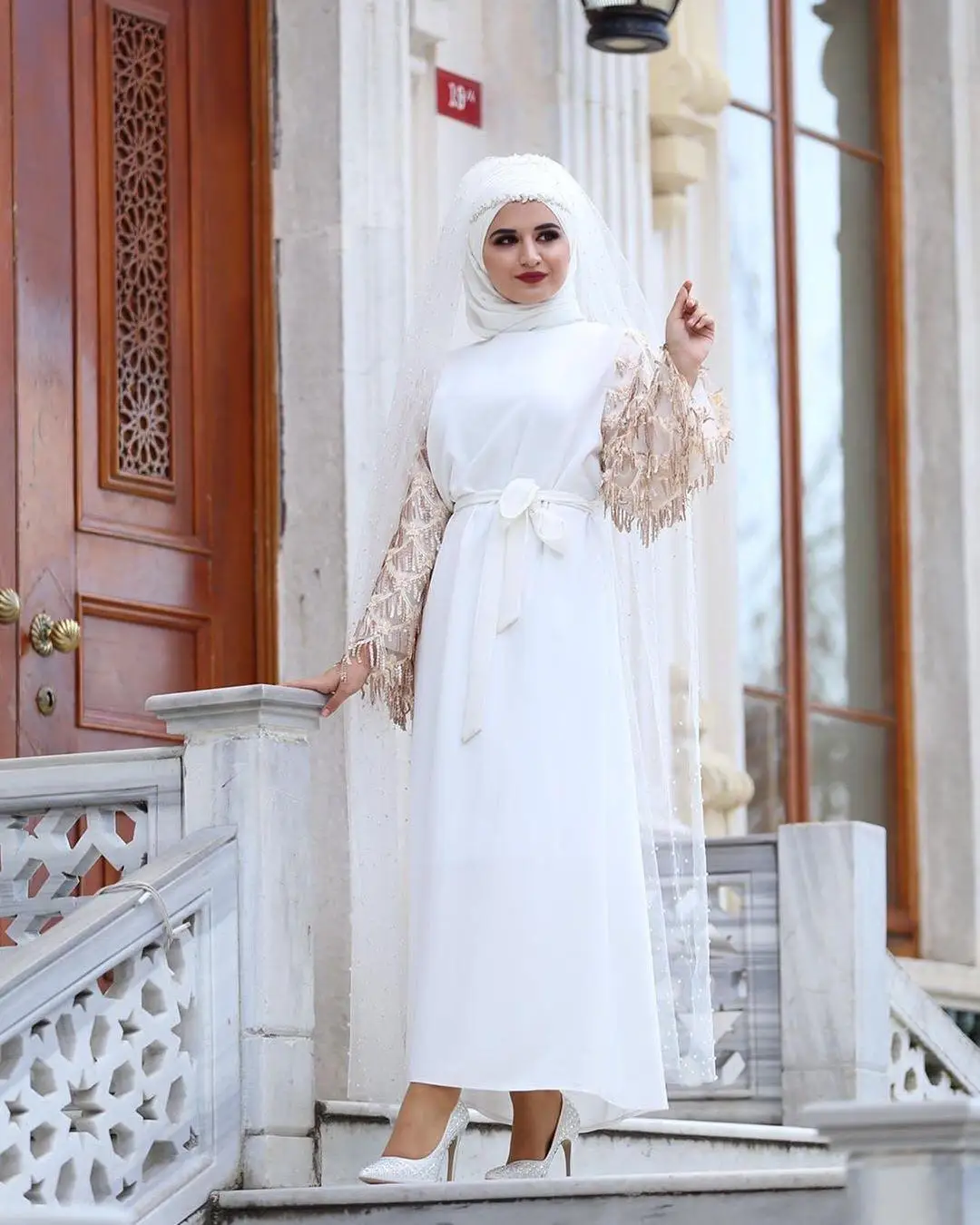 Abaya Women Muslim Dress Tassel Sequin Dubai Kaftan Long Party Gown Robe Jilbab Islamic Clothing Oman Turkish Arab Hijab Dress