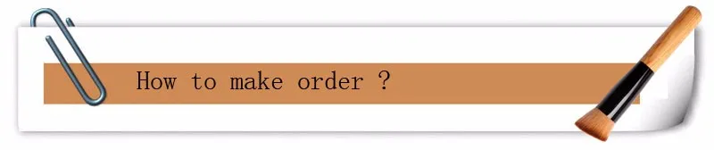 How to make order