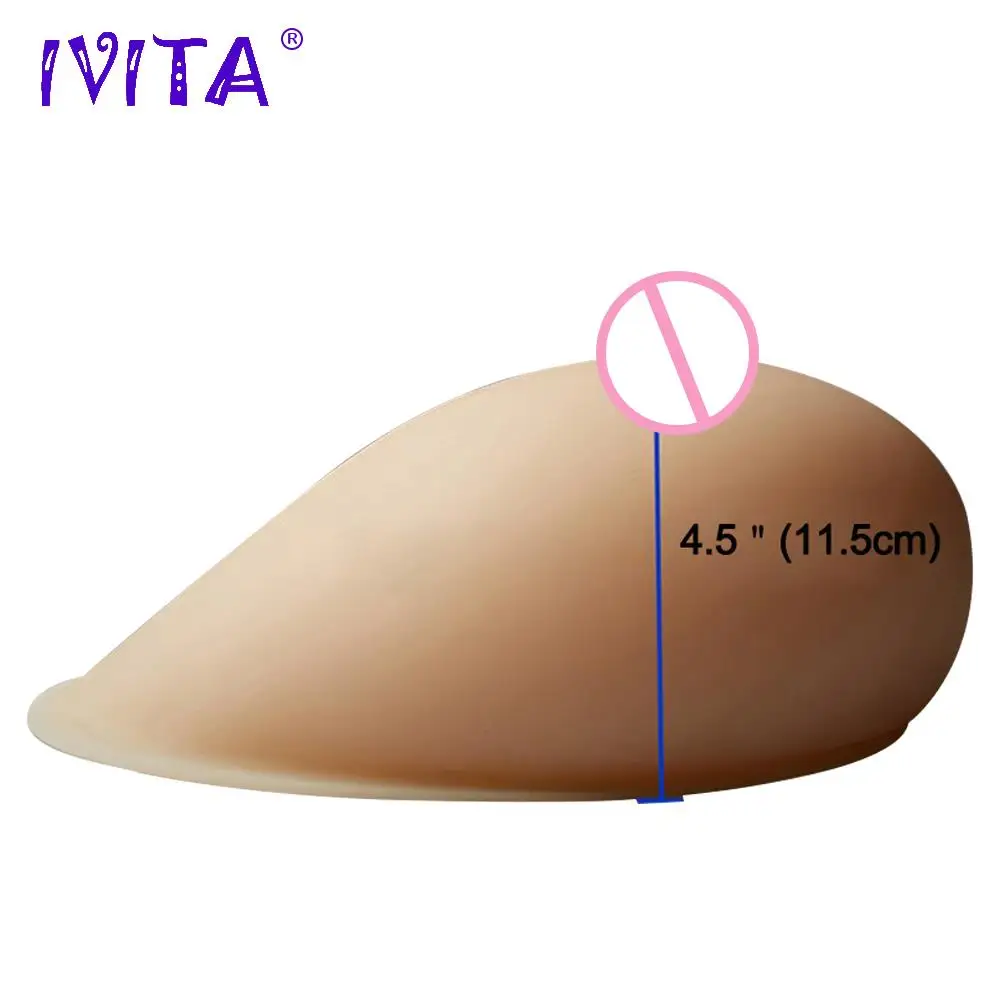 IVITA 3600 г белые реалистичные силиконовые формы груди поддельные для