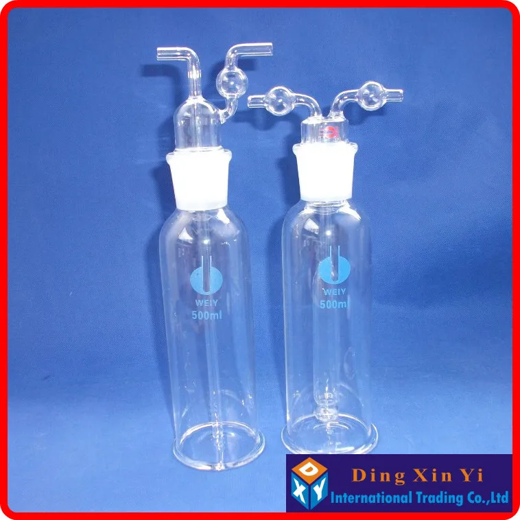 Frasco de Lavagem de Gases Laboratório de Vidro Peças Lote ml Monteggia Tubo Poroso Muencks 2 - 500 7 lavagem de gases Monteggia, tubo Poroso, Laboratório